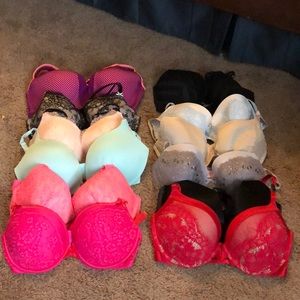 Lot of 11 Victoria’s Secret bras.  some NWT